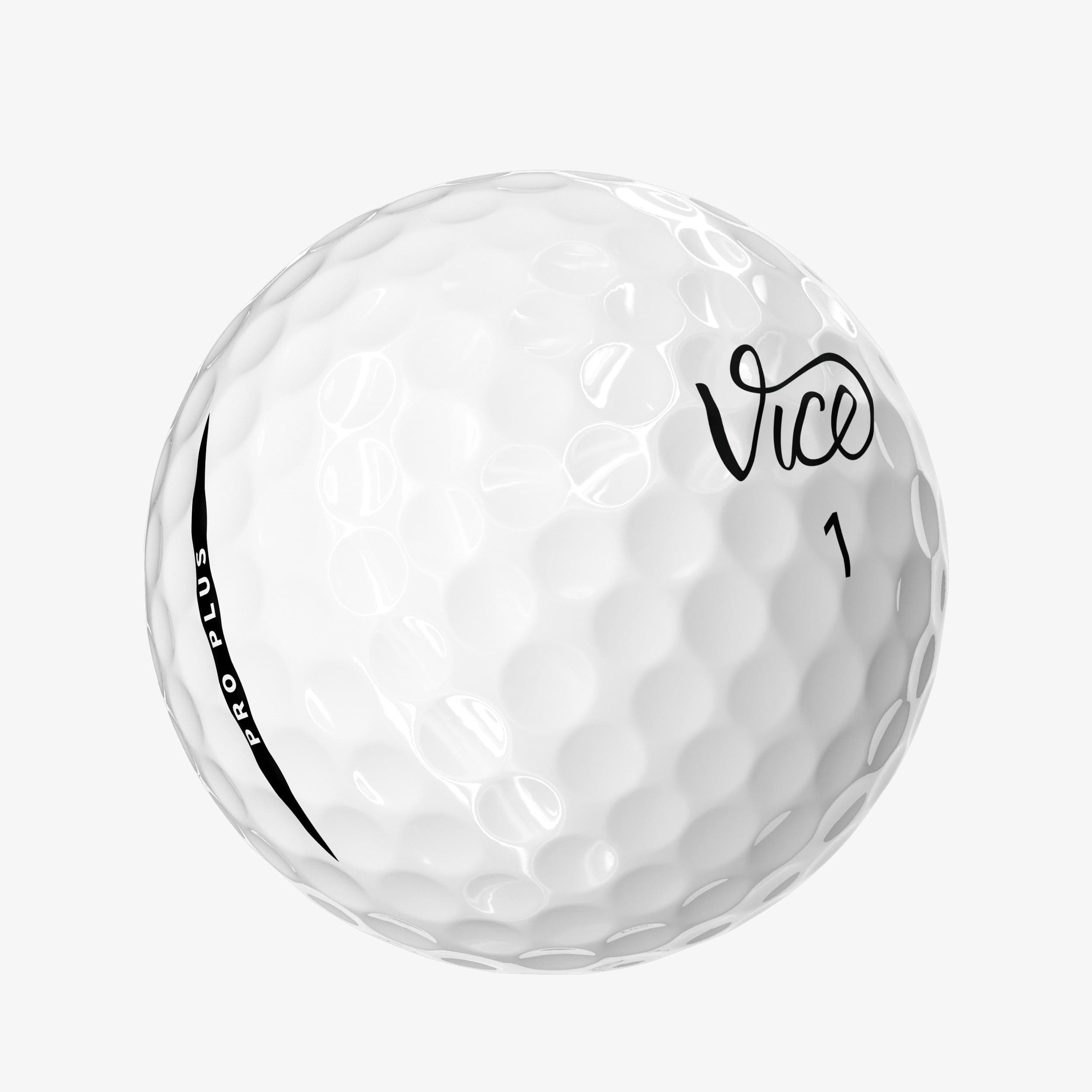 Vice Pro Plus Golf Ball - side view