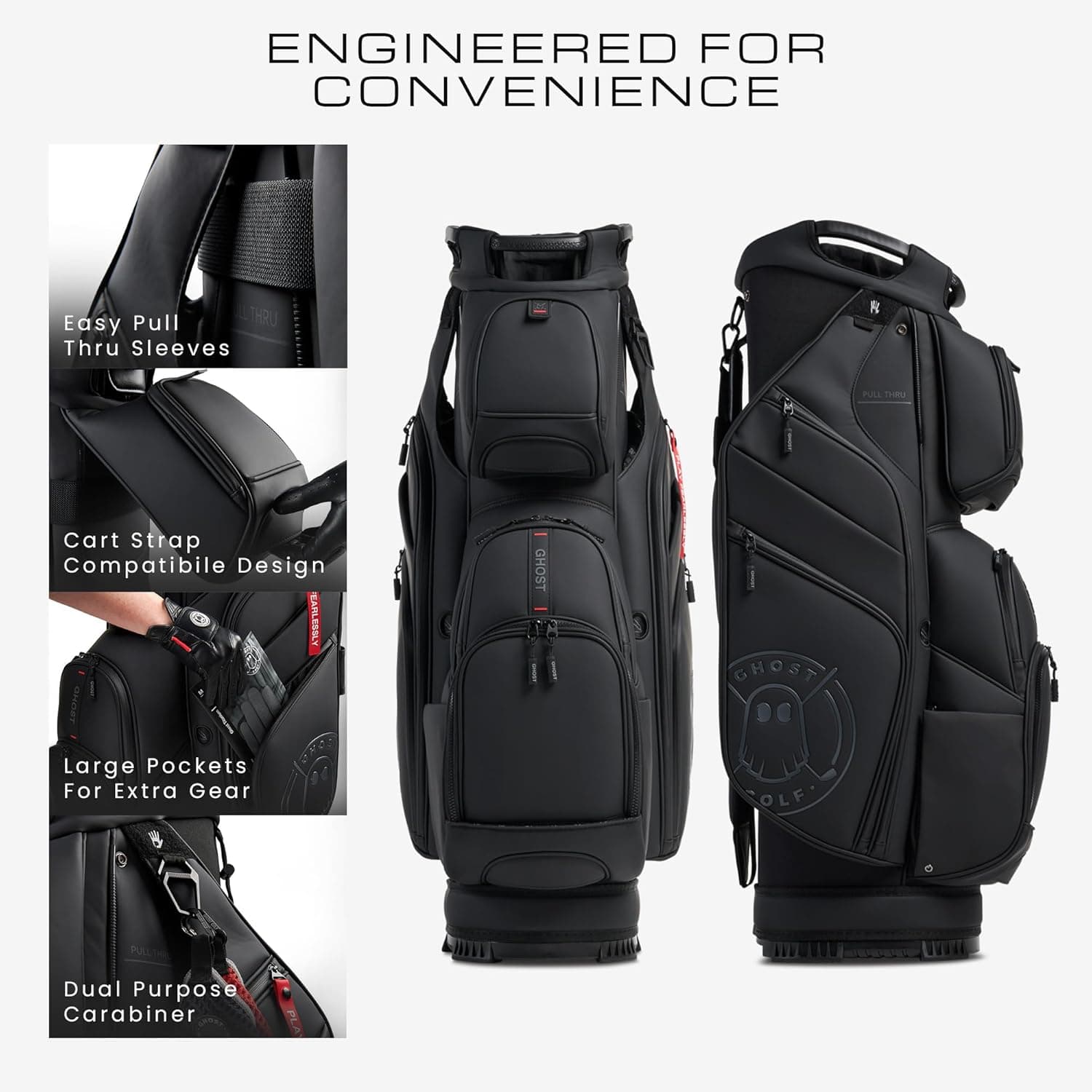 Ghost Golf GT-14 Cart Bag - Side View