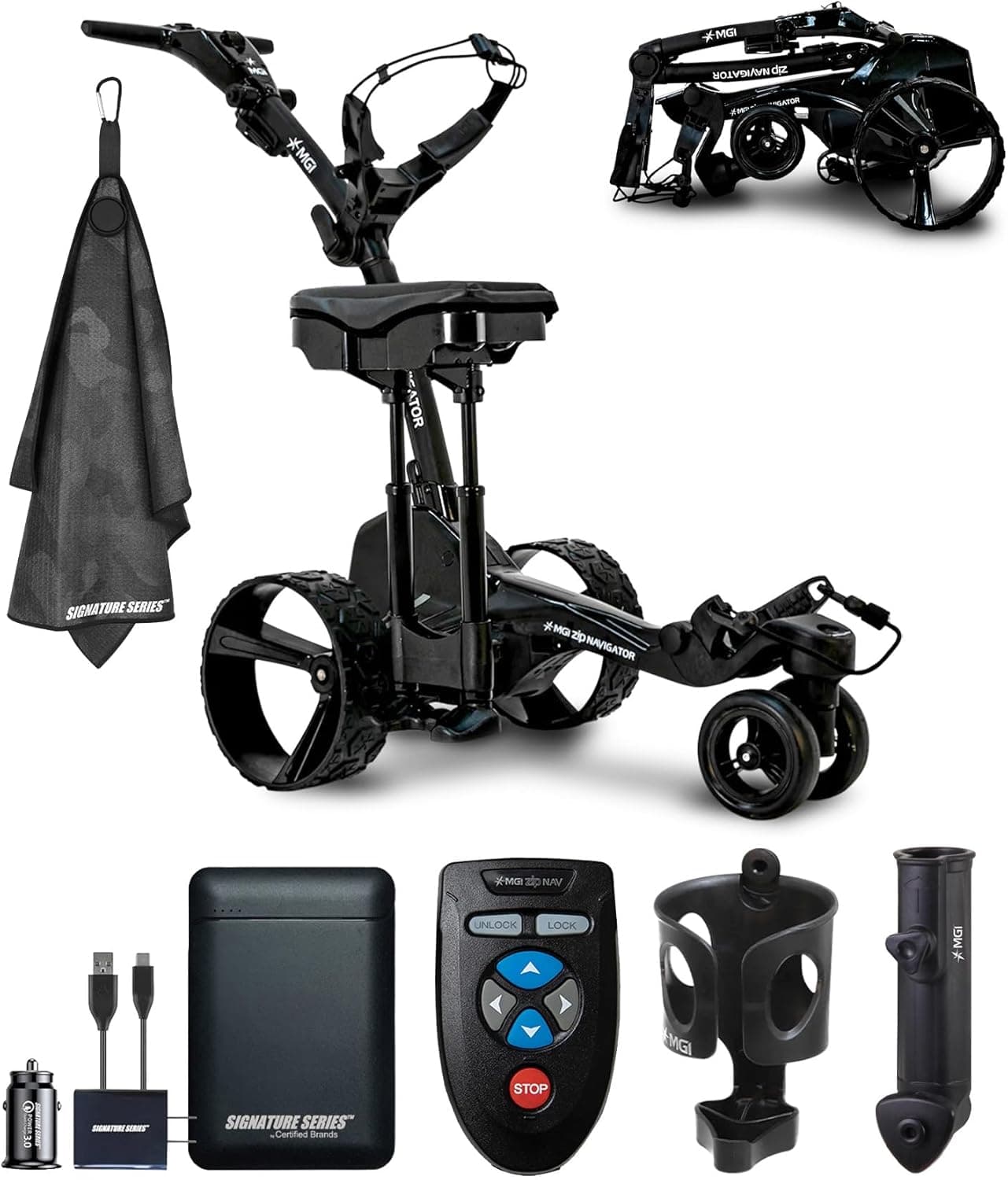 MGI Zip Navigator Electric Push Cart