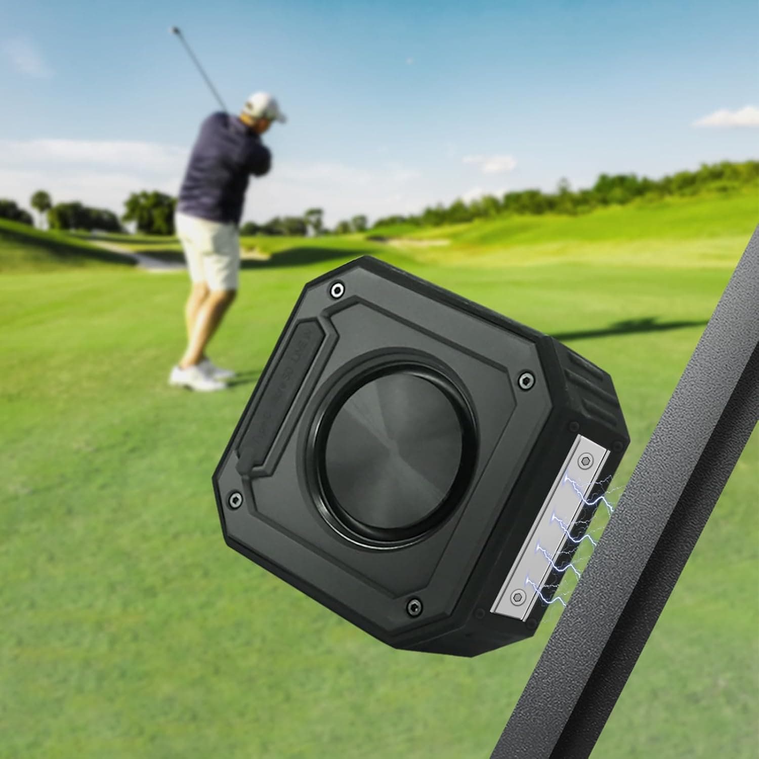 Roykaw Golf Cart Bluetooth Speaker with Mount