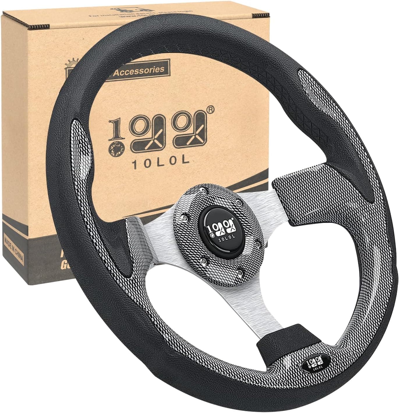 10L0L Golf Cart Steering Wheel Universal Design