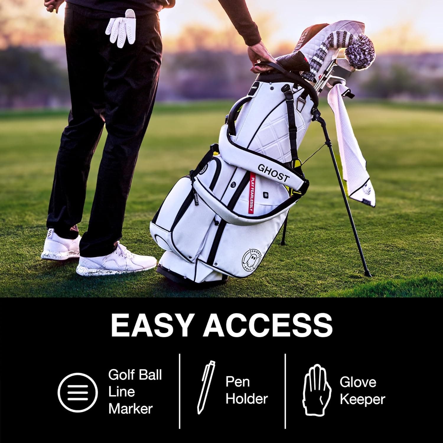 Ghost Golf Anyday Stand Bag 14-Way Katana - Features Detail