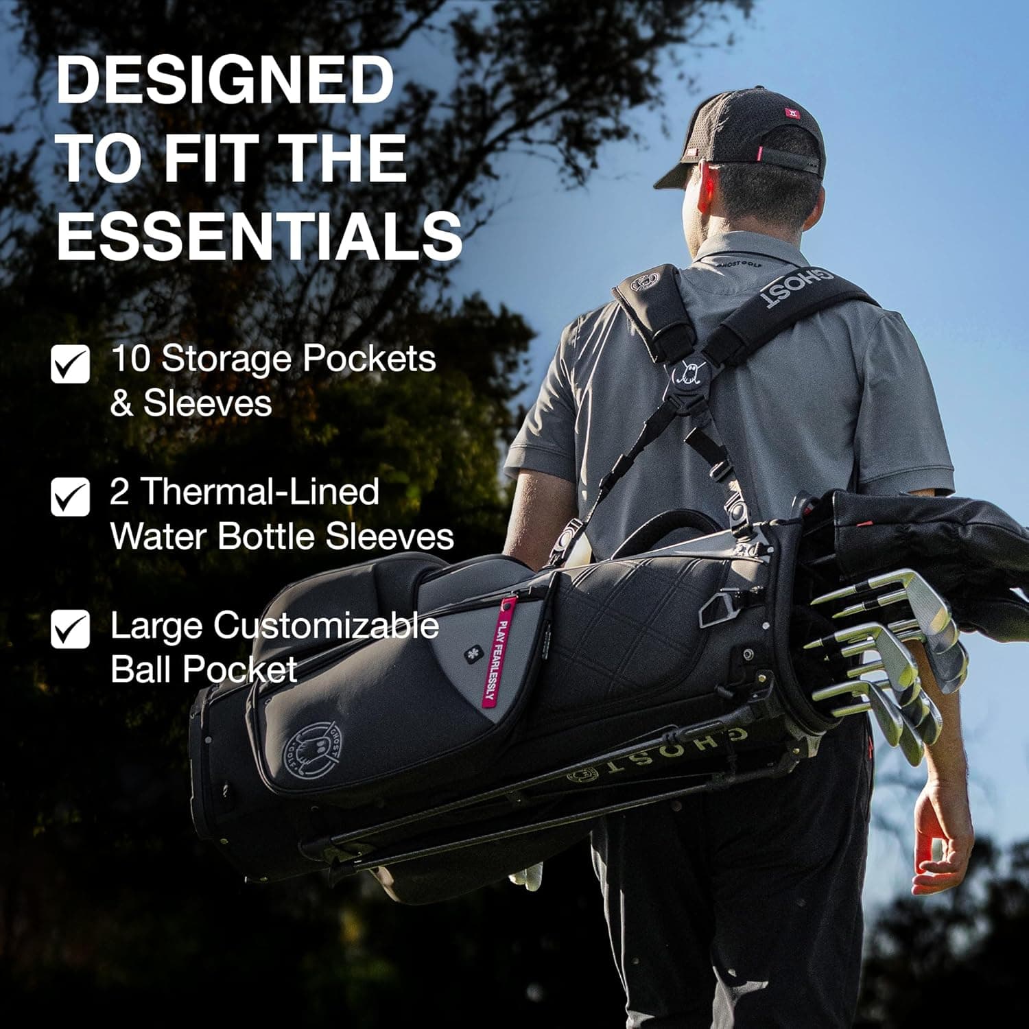 Ghost Golf Stand Bag 7-Way Kovert - side view